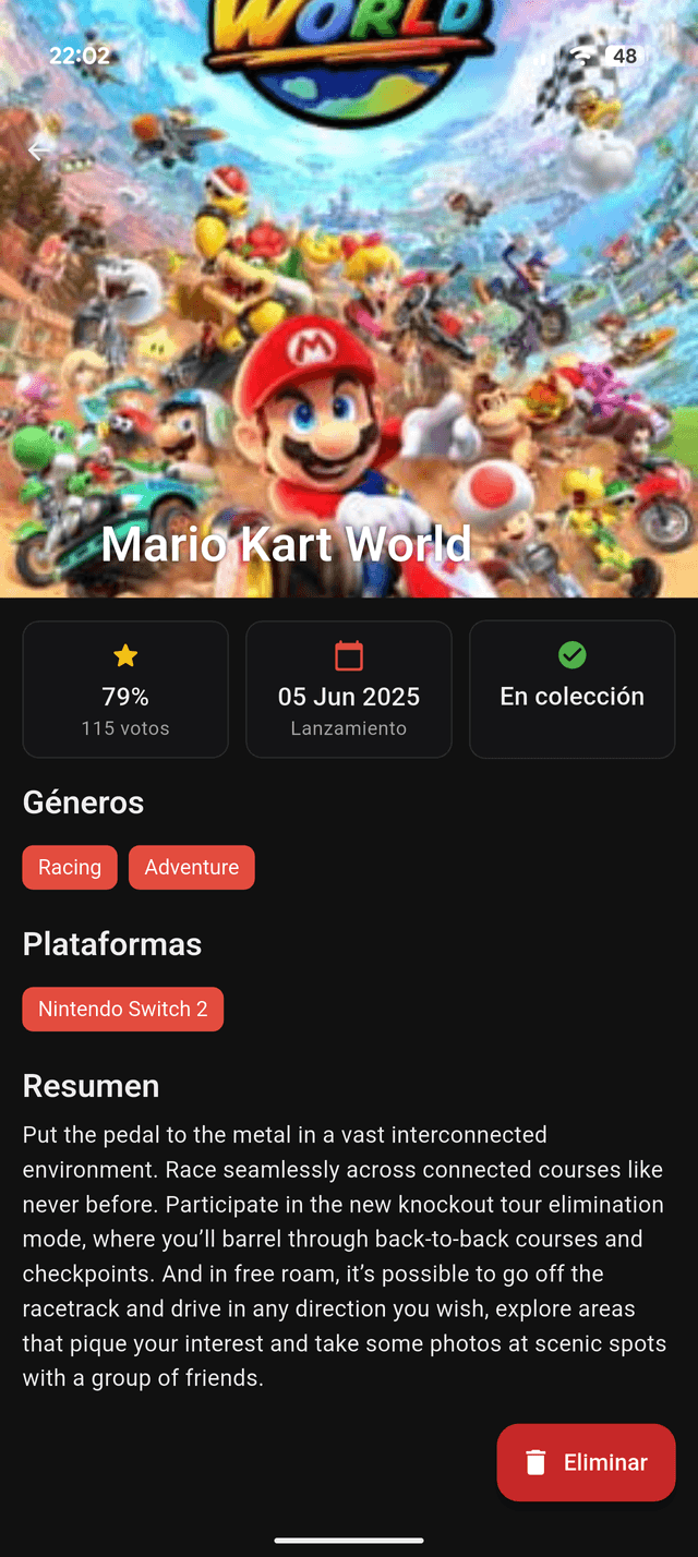 Toda la info de un juego
